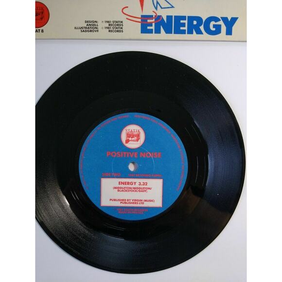 Positive Noise Positive Negative 7" Record UK Synth-Pop New Wave 1981 Statik - Picture 3 of 4